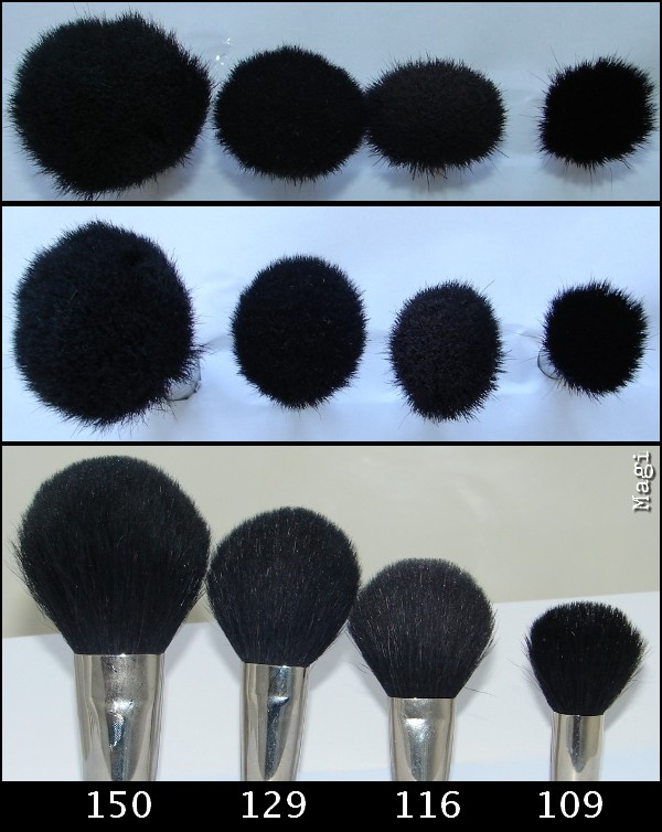 MAC brush 129 for Colour Ready - different angles